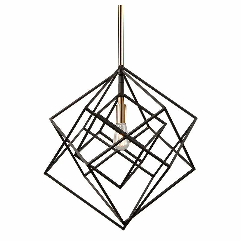 Artistry 16" Wide Matte Black And Satin Brass Pendant Light 4 Artistry 16" Wide Matte Black And Satin Brass Pendant Light - Image 2