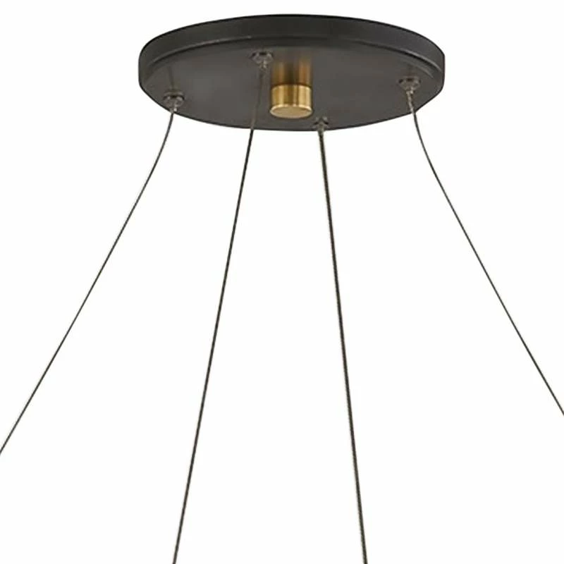 Austen 40" Wide Aged Old Bronze Wagon Wheel Chandelier 6 Austen 40" Wide Aged Old Bronze Wagon Wheel Chandelier - Image 4