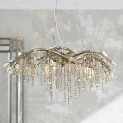 Golden Lighting Autumn Twilight 31" Wide Mystic Gold Pendant