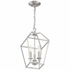 Aviary 9 1/2" Wide Brushed Nickel 3-Light Foyer Mini Pendant 8 Aviary 9 1/2" Wide Brushed Nickel 3-Light Foyer Mini Pendant -Outlet The Radiantix Store aviary 9 and one half inch wide brushed nickel 3 light foyer mini pendant 78c92views1