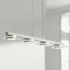 ELAN Azenda™ 33 1/2"W Nickel LED Kitchen Island Light Chandelier