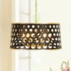 Bailey 24" Wide Matte Black Gold 6-Light Drum Pendant 1 Bailey 24" Wide Matte Black Gold 6-Light Drum Pendant -Outlet The Radiantix Store bailey 24 inch wide matte black gold 6 light drum pendant 440k1cropped