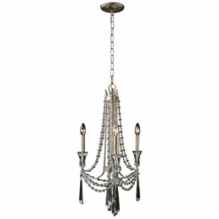 Barcelona 17" Wide Transcend Silver Crystal Chandelier -Outlet The Radiantix Store barcelona 17 inch wide transcend silver crystal chandelier 11m20views1
