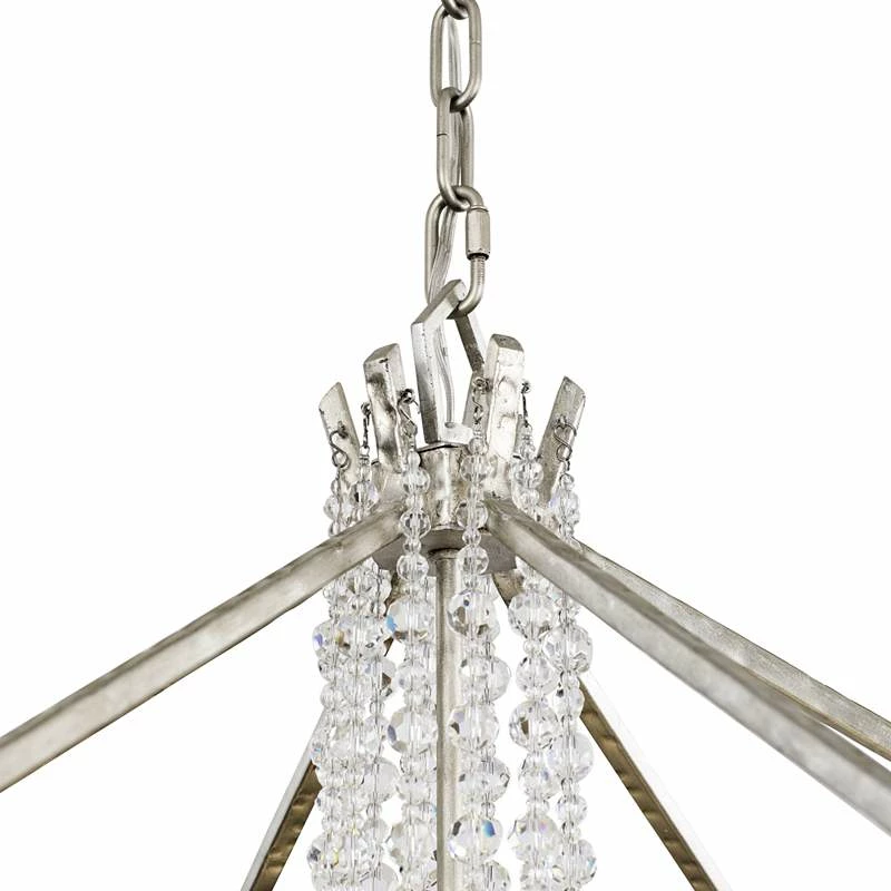 Barcelona 26" Wide Transcend Silver 7-Light Crystal Pendant 8 Barcelona 26" Wide Transcend Silver 7-Light Crystal Pendant - Image 6