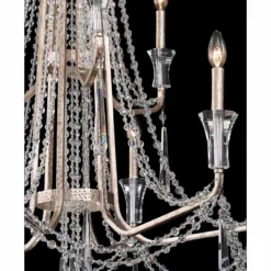 Barcelona 34 1/2" Wide Transcend Silver Crystal Chandelier -Outlet The Radiantix Store barcelona 34 and one half inch wide transcend silver crystal chandelier 11m24views1