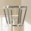 Bastian 37 1/4"W Chateau Gray Silver 6-Light Foyer Pendant -Outlet The Radiantix Store bastian 37 and one quarter inchw chateau gray silver 6 light foyer pendant 87t43cropped