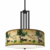Bear Lodge Carey 24" Black 4-Light Chandelier -Outlet The Radiantix Store bear lodge carey 24 inch black 4 light chandelier 863n6