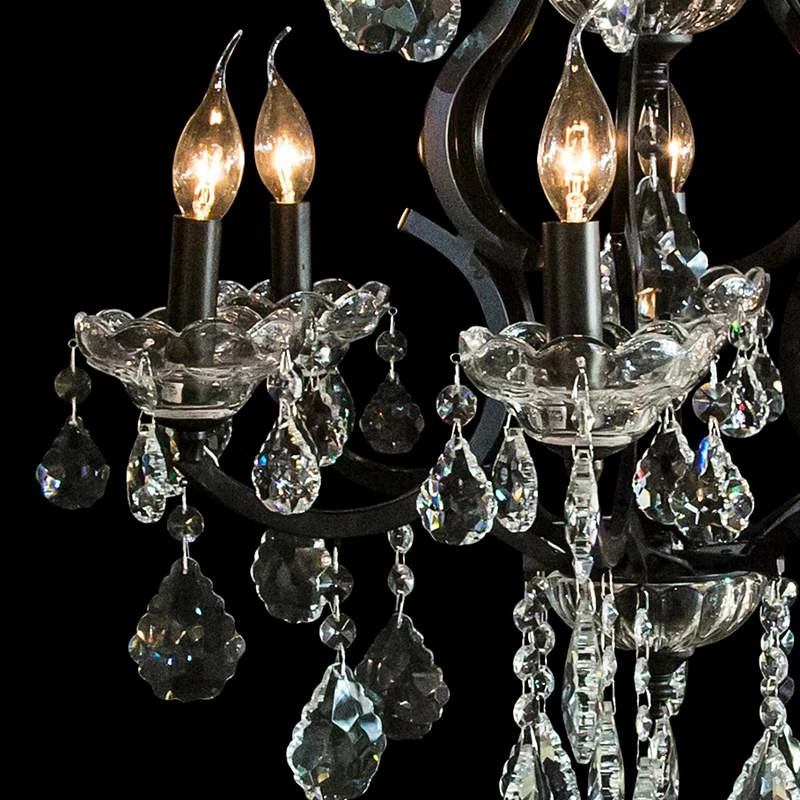 Beauport 24 1/2" Wide Black Crystal 6-Light Chandelier 4 Beauport 24 1/2" Wide Black Crystal 6-Light Chandelier - Image 2