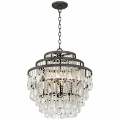 Beloit 20" Wide Clear Crystal 4-Light Chandelier -Outlet The Radiantix Store beloit 20 inch wide clear crystal 4 light chandelier 9h547views1