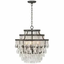 Beloit 20" Wide Clear Crystal 4-Light Chandelier -Outlet The Radiantix Store beloit 20 inch wide clear crystal 4 light chandelier 9h547views2