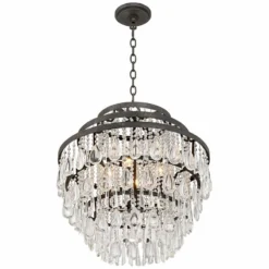 Beloit 20" Wide Clear Crystal 4-Light Chandelier -Outlet The Radiantix Store beloit 20 inch wide clear crystal 4 light chandelier 9h547views3