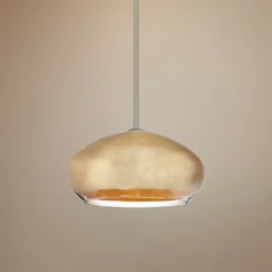 Besa Brio 13 3/4" Wide Gold Foil Pendant