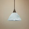 Besa Domi 5" Wide Bronze Marble Glass Mini Pendant -Outlet The Radiantix Store besa domi 5 inch wide bronze marble glass mini pendant 14f89cropped