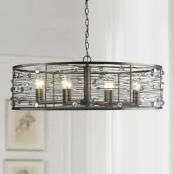 Golden Lighting Bijoux 33 1/4"W Brushed Etruscan Bronze 8-Light Chandelier