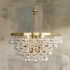 Bling 20 1/2" Wide Antique Brass Glass Chandelier -Outlet The Radiantix Store bling 20 and one half inch wide antique brass glass chandelier 6p080cropped