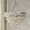 Bling 20 1/2" Wide Antique Polished Nickel Chandelier -Outlet The Radiantix Store bling 20 and one half inch wide antique polished nickel chandelier k3788cropped