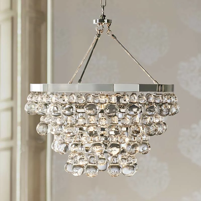 Bling 20 1/2" Wide Antique Polished Nickel Chandelier 3 Bling 20 1/2" Wide Antique Polished Nickel Chandelier