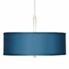 Blue Polyester 16" Wide Pendant Light -Outlet The Radiantix Store blue polyester 16 inch wide pendant light 9v387