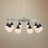 Bogart 32" Wide Black W/ Polished Nickel 10-Light Chandelier -Outlet The Radiantix Store bogart 32 inch wide black w polished nickel 10 light chandelier 64p45cropped