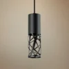 AFX Boon 3 1/2" Wide Black Cut Metal Cylinder LED Mini Pendant 1 AFX Boon 3 1/2" Wide Black Cut Metal Cylinder LED Mini Pendant -Outlet The Radiantix Store boon 3 and one half inch wide black cut metal cylinder led mini pendant 69d65cropped