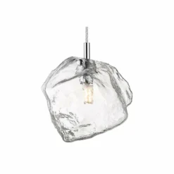 Boulder 6 3/4"W Polished Nickel And Glass LED Mini Pendant -Outlet The Radiantix Store boulder 6 and three quarter inchw polished nickel and glass led mini pendant 69y51views1