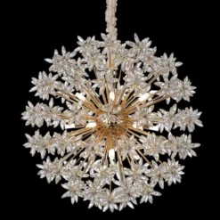 Bouquet 31 1/2" Wide Gold Crystal 18-Light Round Chandelier