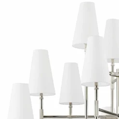 Bowery 48" Wide Polished Nickel 15-Light Chandelier 8 Bowery 48" Wide Polished Nickel 15-Light Chandelier -Outlet The Radiantix Store bowery 48 inch wide polished nickel 15 light chandelier 891x0views1