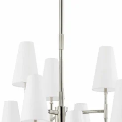 Bowery 48" Wide Polished Nickel 15-Light Chandelier 9 Bowery 48" Wide Polished Nickel 15-Light Chandelier -Outlet The Radiantix Store bowery 48 inch wide polished nickel 15 light chandelier 891x0views2