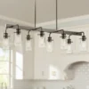 Braelyn 42"W Classic Pewter Kitchen Island Light Chandelier -Outlet The Radiantix Store braelyn 42 inchw classic pewter kitchen island light chandelier 35h80cropped