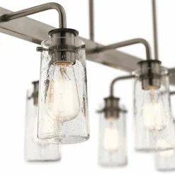 Braelyn 42"W Classic Pewter Kitchen Island Light Chandelier -Outlet The Radiantix Store braelyn 42 inchw classic pewter kitchen island light chandelier 35h80views1