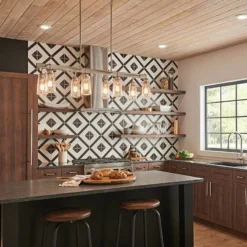 Braelyn 42"W Classic Pewter Kitchen Island Light Chandelier -Outlet The Radiantix Store braelyn 42 inchw classic pewter kitchen island light chandelier 35h80views4