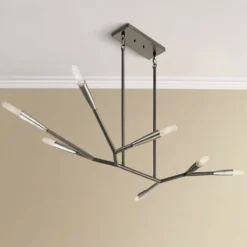 Branches 49 1/4" Wide Black Kitchen Island Light Chandelier