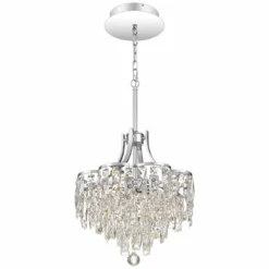 Bravado 15 3/4"W Polished Chrome LED Crystal Pendant Light -Outlet The Radiantix Store bravado 15 and three quarter inchw polished chrome led crystal pendant light 67t93views2