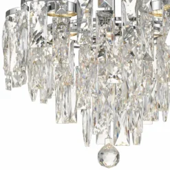 Bravado 15 3/4"W Polished Chrome LED Crystal Pendant Light -Outlet The Radiantix Store bravado 15 and three quarter inchw polished chrome led crystal pendant light 67t93views4