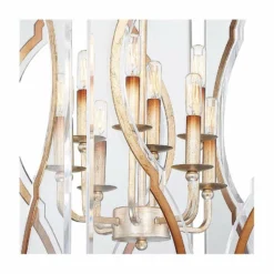 Brenton Cove 18"W Gold Mist Gold Leaf 8-Light Foyer Pendant -Outlet The Radiantix Store brenton cove 18 inchw gold mist gold leaf 8 light foyer pendant 77p12views1