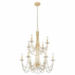 Brentwood 26" Wide French Gold 10-Light 2-Tier Chandelier 11 Brentwood 26" Wide French Gold 10-Light 2-Tier Chandelier -Outlet The Radiantix Store brentwood 26 inch wide french gold 10 light 2 tier chandelier 442k1views3