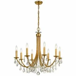 Bridgehampton 28" Wide 8-Light Antique Gold Chandelier -Outlet The Radiantix Store bridgehampton 28 inch wide 8 light antique gold chandelier 634e0views2