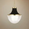 Brighton 13" Wide Modern Brass And Matte Black Pendant Light -Outlet The Radiantix Store brighton 13 inch wide modern brass and matte black pendant light 75n08cropped
