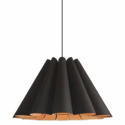 Bruck Lora 27 1/2" Wide Ebony And Ash Wood Pendant Light
