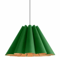 Bruck Lora 27 1/2" Wide Green And Ash Wood Pendant Light