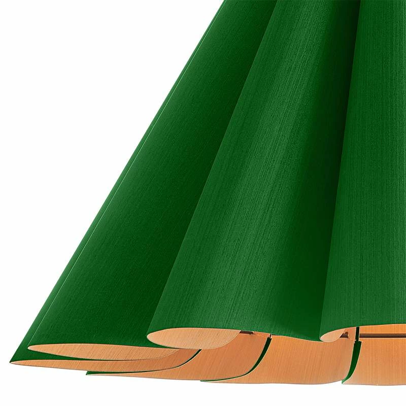 Bruck Lora 27 1/2" Wide Green And Ash Wood Pendant Light 4 Bruck Lora 27 1/2" Wide Green And Ash Wood Pendant Light - Image 2