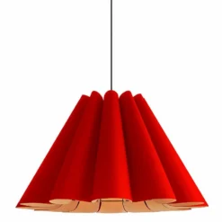Bruck Lora 27 1/2" Wide Red And Ash Wood Pendant Light