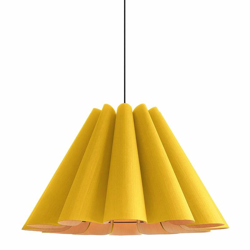 Bruck Lora 27 1/2" Wide Yellow And Ash Wood Pendant Light 3 Bruck Lora 27 1/2" Wide Yellow And Ash Wood Pendant Light