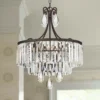 Bruini 20" Wide 4-Light Bronze And Crystal Chandelier -Outlet The Radiantix Store bruini 20 inch wide 4 light bronze and crystal chandelier 7f836cropped