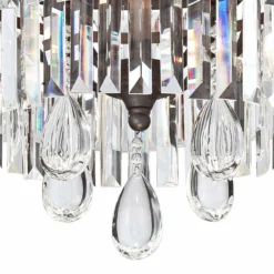 Bruini 20" Wide 4-Light Bronze And Crystal Chandelier -Outlet The Radiantix Store bruini 20 inch wide 4 light bronze and crystal chandelier 7f836views3