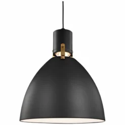 Brynne 14" Wide Matte Black LED Pendant Light -Outlet The Radiantix Store brynne 14 inch wide matte black led pendant light 18w86