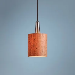 Bulletin 8" Wide Natural Cork Mini Pendant