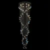 Butterfly Dance 23 1/2" Wide Chrome Crystal Chandelier -Outlet The Radiantix Store butterfly dance 23 and one half inch wide chrome crystal chandelier 889x8