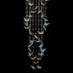 Outlet The Radiantix Store -Outlet The Radiantix Store butterfly dance 23 and one half inch wide chrome crystal chandelier 889x8views1