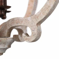 Cachil 15 1/2"W Weathered White 3-Light Lantern Chandelier -Outlet The Radiantix Store cachil 15 and one half inchw weathered white 3 light lantern chandelier 651p5views2